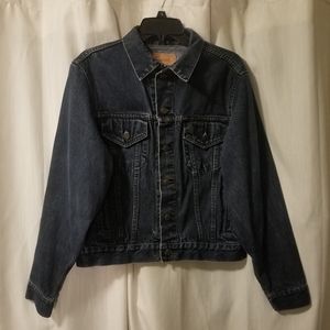 Size 40 GAP Vintage Pioneer Dark Blue Denim Jean Jacket